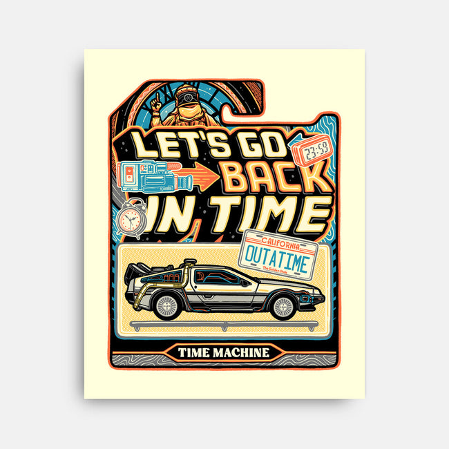 Time Machine Vehicle-None-Stretched-Canvas-glitchygorilla