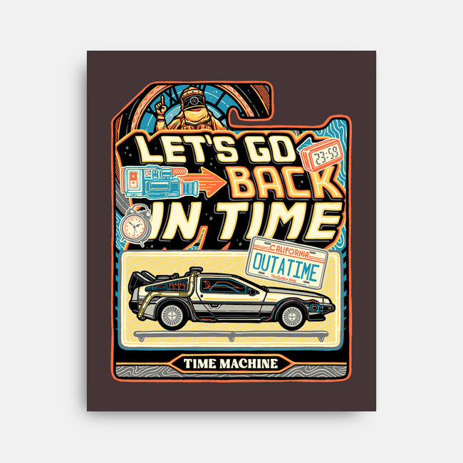 Time Machine Vehicle-None-Stretched-Canvas-glitchygorilla