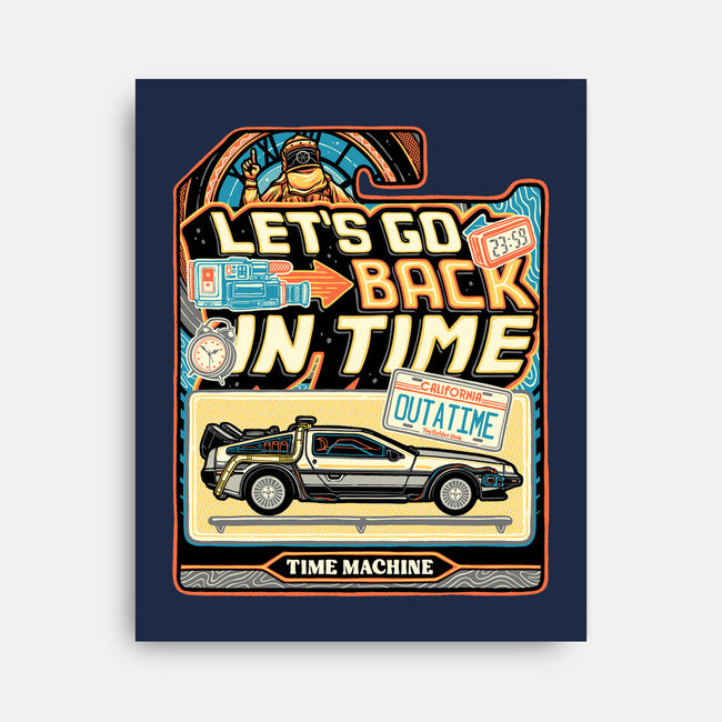 Time Machine Vehicle-None-Stretched-Canvas-glitchygorilla