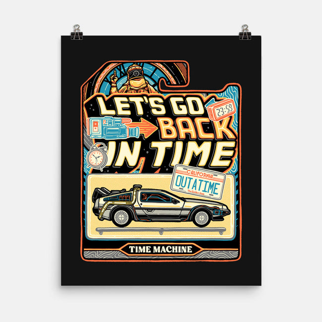 Time Machine Vehicle-None-Matte-Poster-glitchygorilla