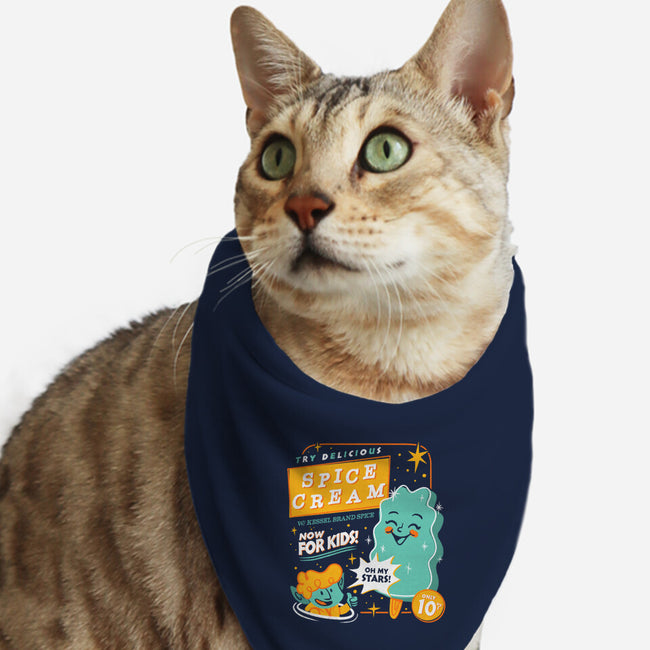 Try Delicious Spice Cream-Cat-Bandana-Pet Collar-Aarons Art Room