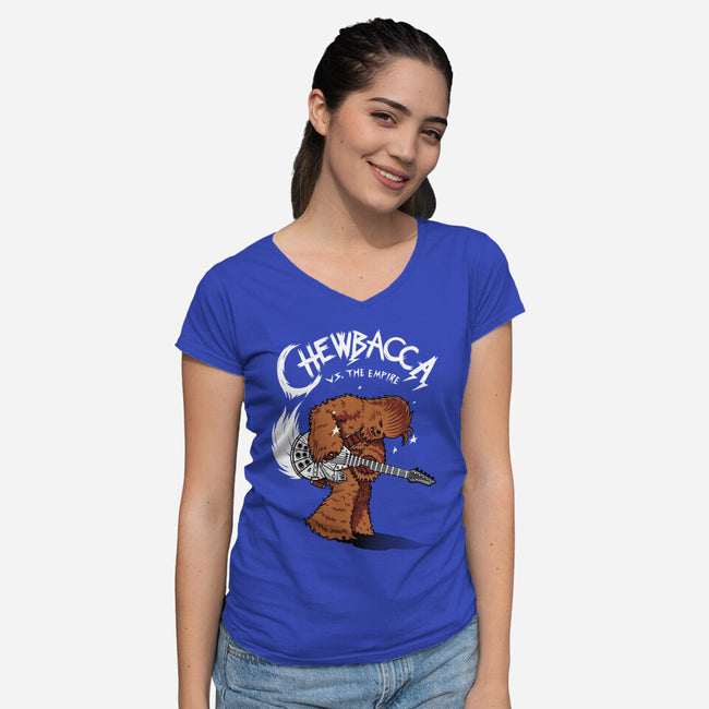 Epic Chewie-Womens-V-Neck-Tee-Tronyx79