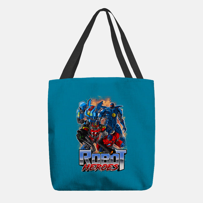 Robot Heroes-None-Basic Tote-Bag-Diego Oliver