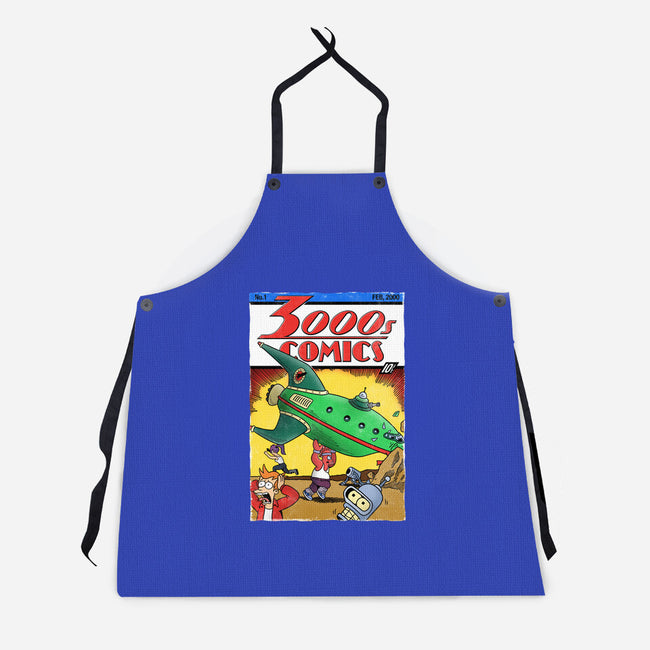 3000s Comics-Unisex-Kitchen-Apron-Barbadifuoco