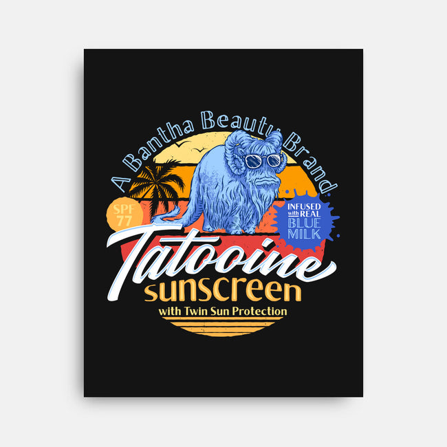 Tatooine Sunscreen-None-Stretched-Canvas-Wheels