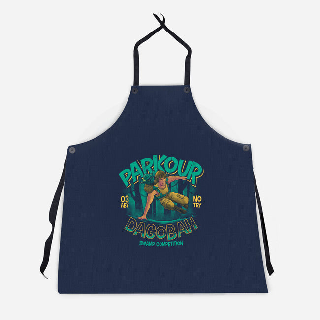 Parkour Dagobah-Unisex-Kitchen-Apron-teesgeex