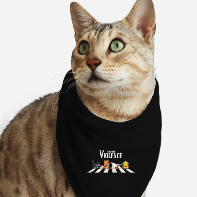 Choose Violence-Cat-Bandana-Pet Collar-2DFeer