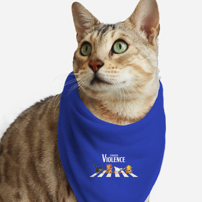 Choose Violence-Cat-Bandana-Pet Collar-2DFeer