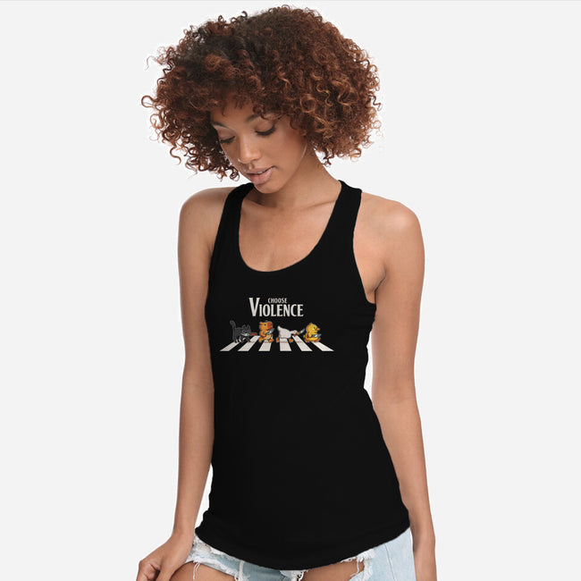 Choose Violence-Womens-Racerback-Tank-2DFeer