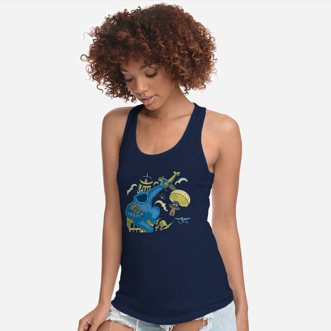 Cookie Kong-Womens-Racerback-Tank-retrodivision