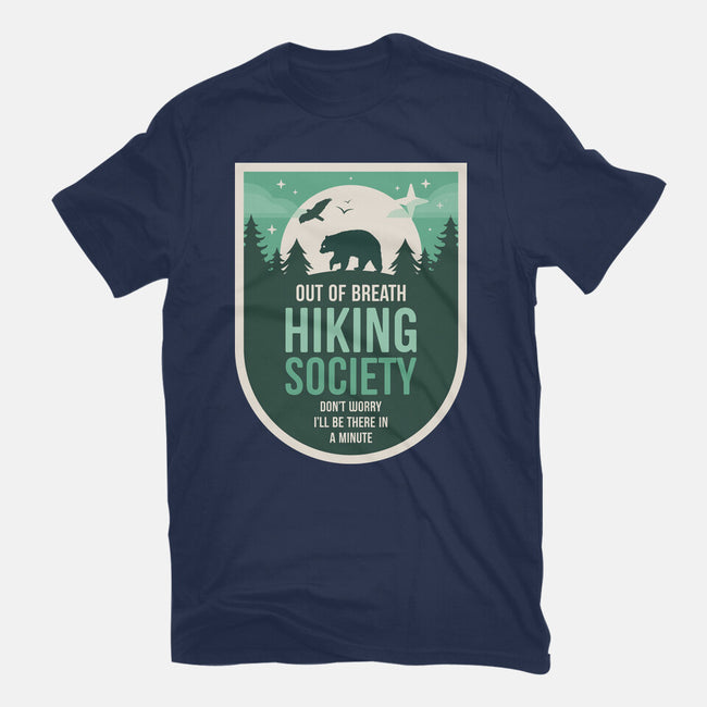 Out Of Breath Hiking Society-Unisex-Basic-Tee-BadBox