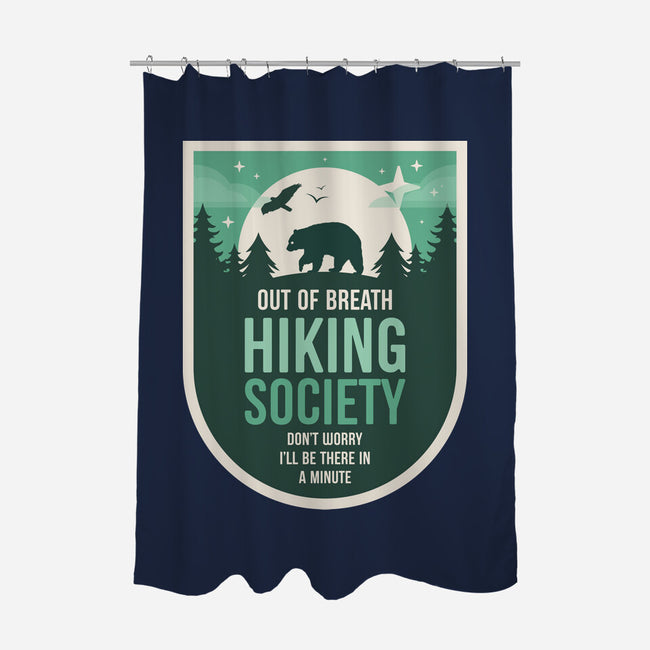 Out Of Breath Hiking Society-None-Polyester-Shower Curtain-BadBox