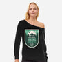 Out Of Breath Hiking Society-Womens-Off Shoulder-Sweatshirt-BadBox