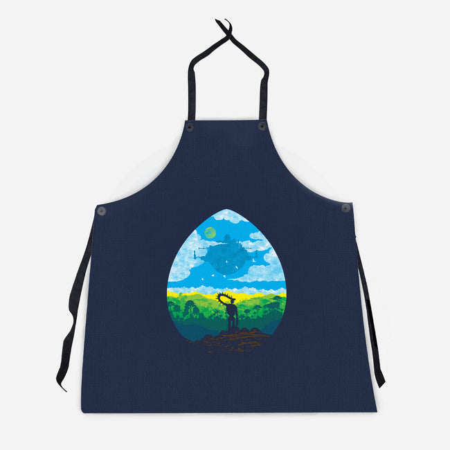 Mystical City-Unisex-Kitchen-Apron-dalethesk8er