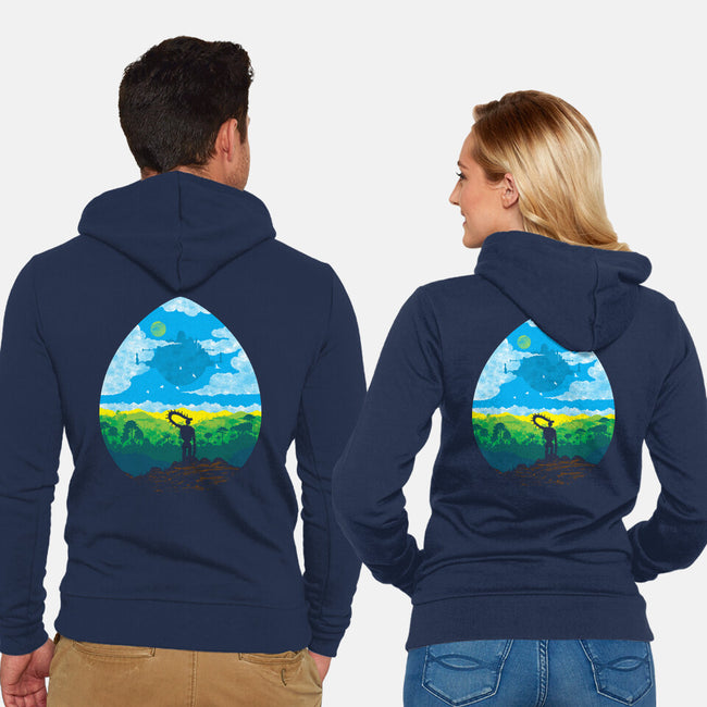 Mystical City-Unisex-Zip-Up-Sweatshirt-dalethesk8er