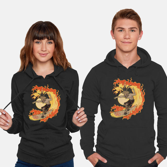 Surfing With The Devil-Unisex-Pullover-Sweatshirt-Green Devil