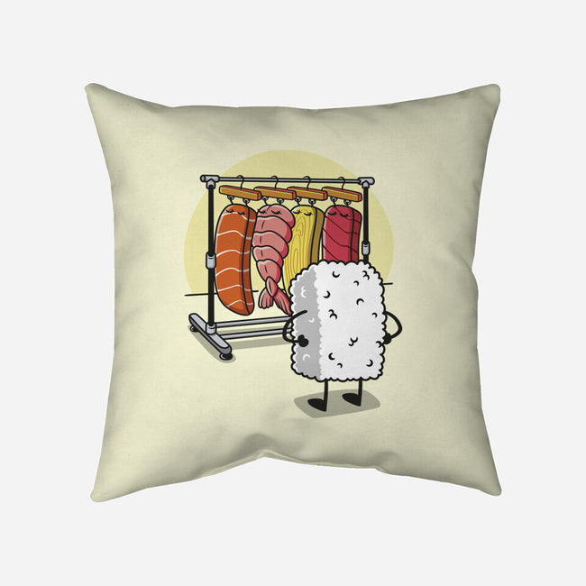 Sushi Wardrobe-None-Removable Cover-Throw Pillow-Olipop