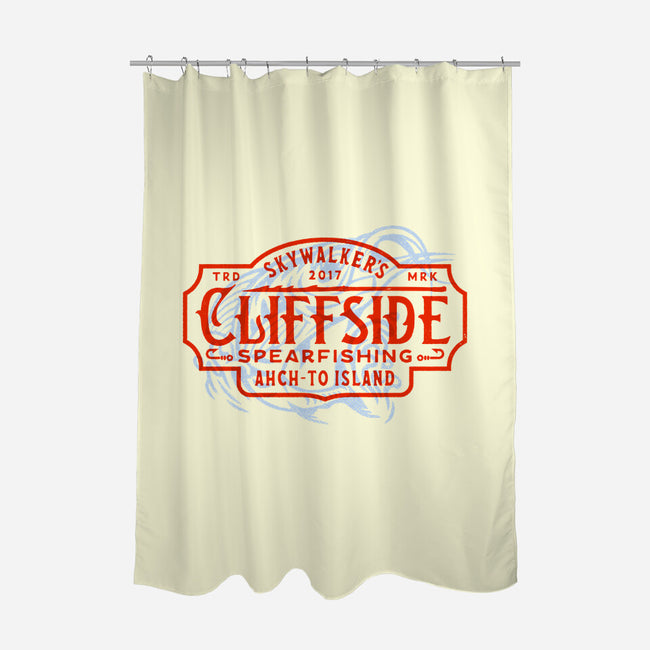 Luke's Cliffside Spearfishing-None-Polyester-Shower Curtain-Wheels