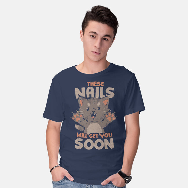 These Nails Will Get You Soon-Mens-Basic-Tee-eduely