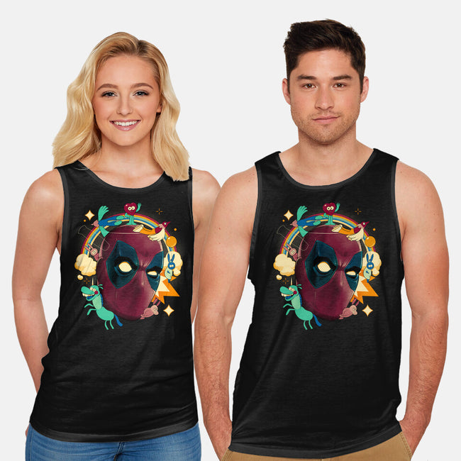 Imaginary Pool Friends-Unisex-Basic-Tank-Bruno Mota