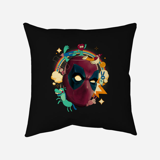 Imaginary Pool Friends-None-Removable Cover w Insert-Throw Pillow-Bruno Mota