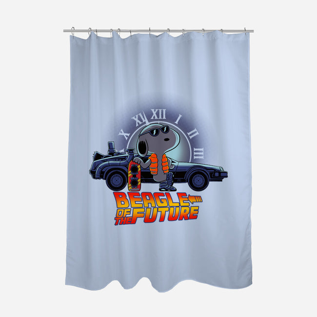 Beagle Of The Future-None-Polyester-Shower Curtain-rmatix