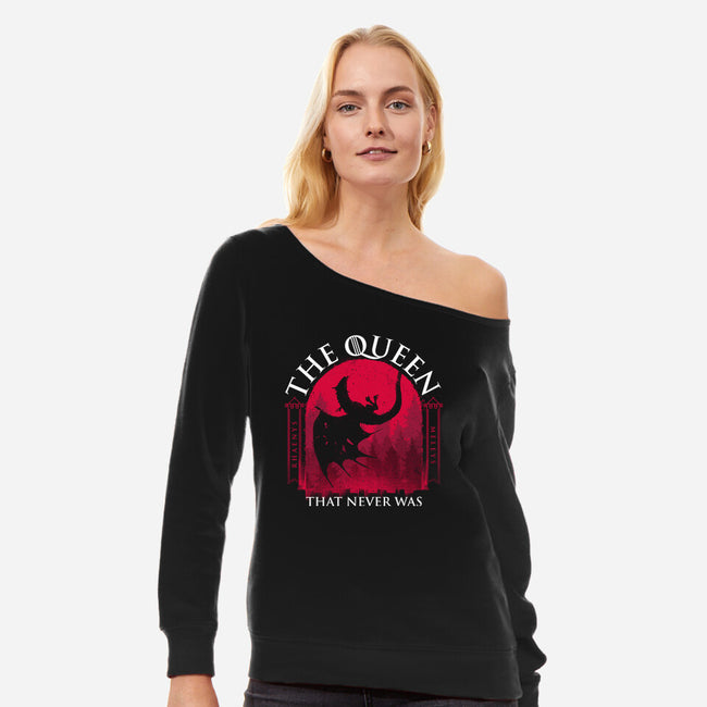 Red Queen-Womens-Off Shoulder-Sweatshirt-rocketman_art