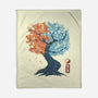 Yin Yang Tree-None-Fleece-Blanket-IKILO