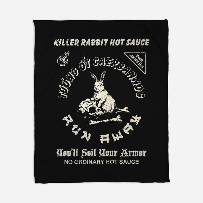 Killer Rabbit Hot Sauce-None-Fleece-Blanket-kg07