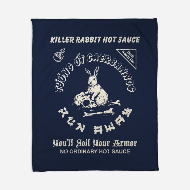 Killer Rabbit Hot Sauce-None-Fleece-Blanket-kg07