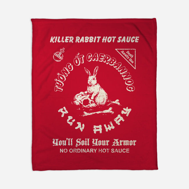 Killer Rabbit Hot Sauce-None-Fleece-Blanket-kg07