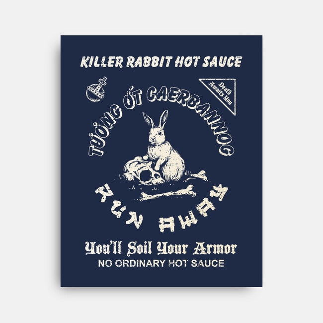 Killer Rabbit Hot Sauce-None-Stretched-Canvas-kg07