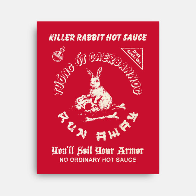 Killer Rabbit Hot Sauce-None-Stretched-Canvas-kg07