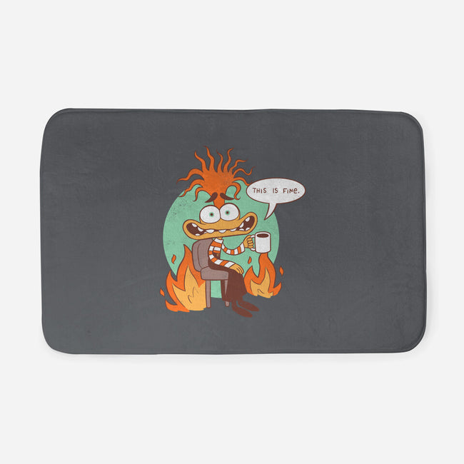 Anxiety Is Fine-None-Memory Foam-Bath Mat-paulagarcia