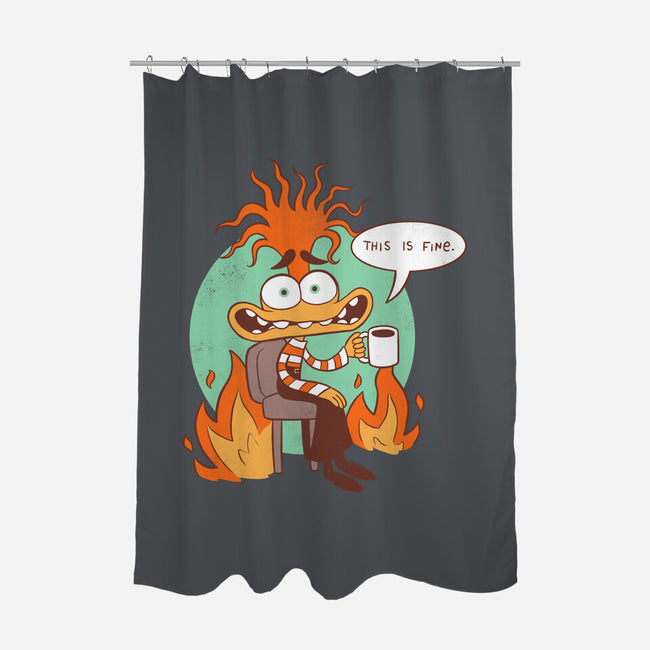 Anxiety Is Fine-None-Polyester-Shower Curtain-paulagarcia