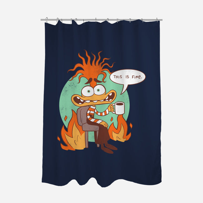 Anxiety Is Fine-None-Polyester-Shower Curtain-paulagarcia