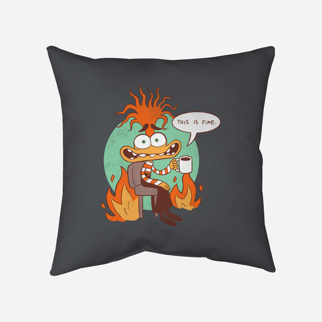 Anxiety Is Fine-None-Removable Cover-Throw Pillow-paulagarcia