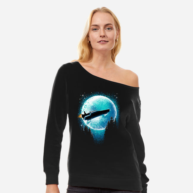 DL The Time Machine-Womens-Off Shoulder-Sweatshirt-Tronyx79