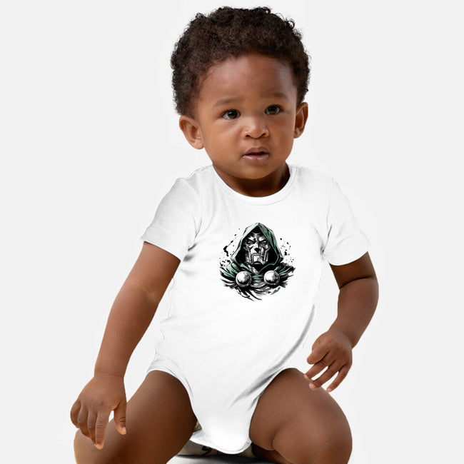 Doom The Destroyer-Baby-Basic-Onesie-ddjvigo