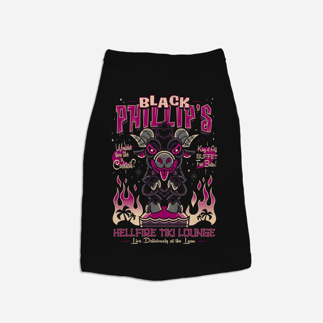 Black Phillips Hellfire Tiki Lounge-Dog-Basic-Pet Tank-Nemons