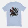 Claws And Katanas-Womens-Basic-Tee-DrMonekers