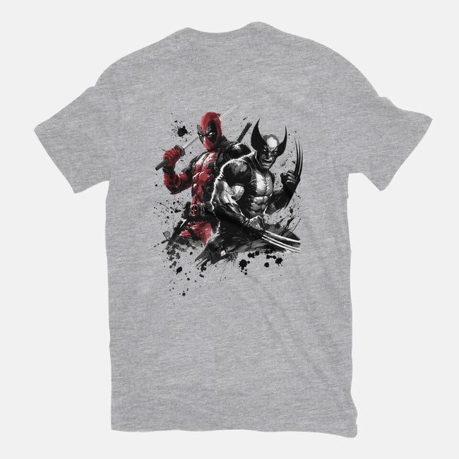 Claws And Katanas-Mens-Heavyweight-Tee-DrMonekers