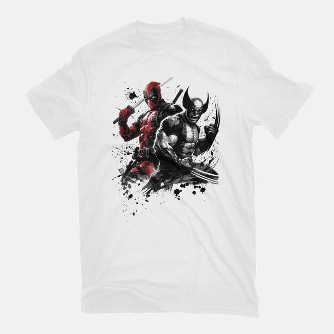 Claws And Katanas-Mens-Heavyweight-Tee-DrMonekers