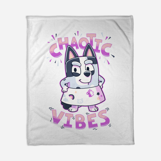 Chaotic Vibes-None-Fleece-Blanket-Geekydog