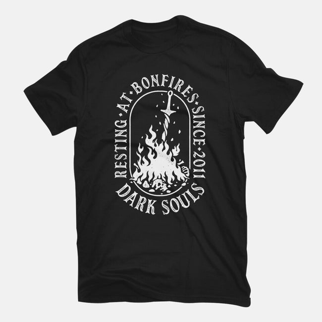 Resting At Bonfires-Mens-Heavyweight-Tee-demonigote