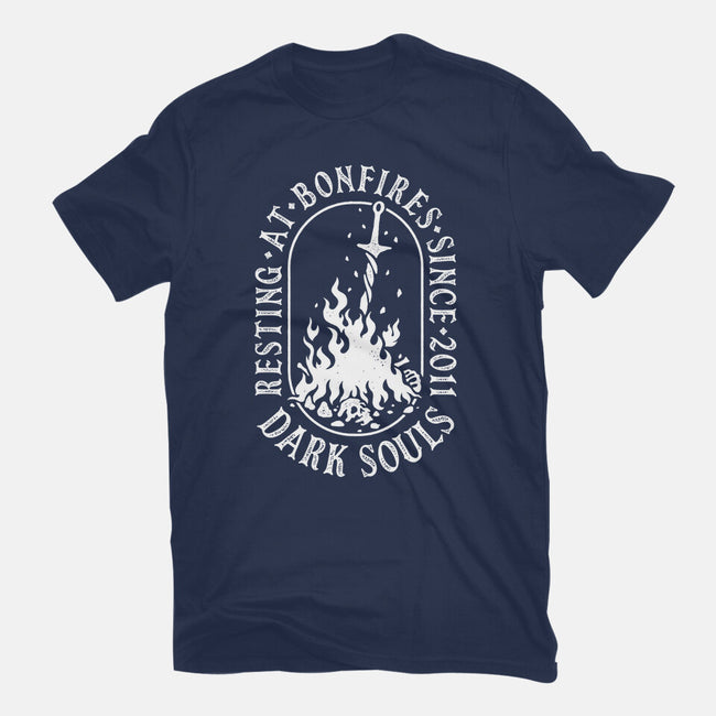 Resting At Bonfires-Youth-Basic-Tee-demonigote