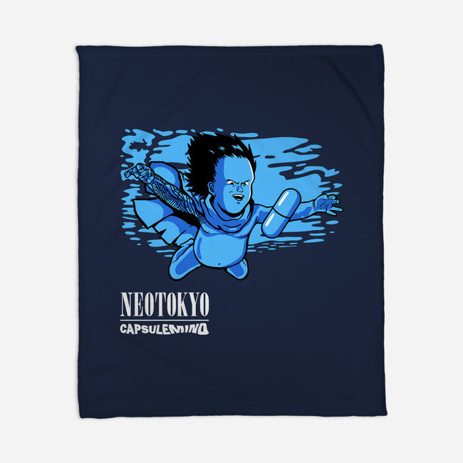 Neotokyo Capsulemind-None-Fleece-Blanket-demonigote