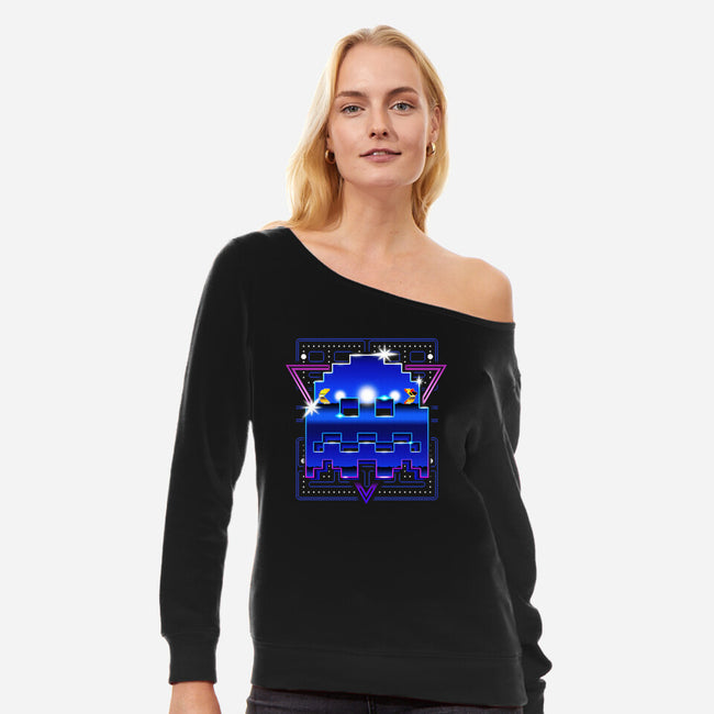 Retro Waka-Womens-Off Shoulder-Sweatshirt-demonigote