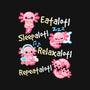 Axolotl Simple Life-None-Glossy-Sticker-NemiMakeit