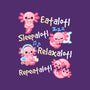 Axolotl Simple Life-None-Glossy-Sticker-NemiMakeit